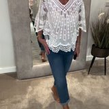 Blouse En V Élégant