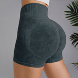 Short taille haute simple de couleur unie