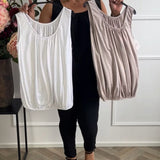 Débardeur Soutien-Gorge Intégré Encolure En U Casual
