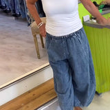 Jean Décontracté À Taille Élastique