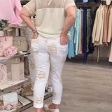 Pantalon décontracté imprimé avec cordon de serrage