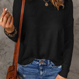 London | Pull-over décontracté à col rond pour femme