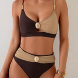 Maillot De Bain Haute Taille Sexy Soutien-Gorge Triangle