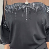 Blouse Maillage Éclaté Loose