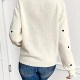 Pull décontracté à la mode en forme de cœur