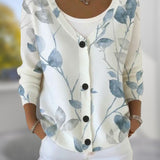 Cardigan Avec Ambiance À Inspiration Botanique