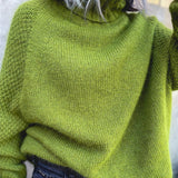 Pull-over col roulé uni