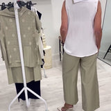 Costume Sans Manches Large Col Tendance