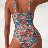 Maillot De Bain Floral À Dos Nu