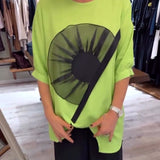 T-Shirt Imprimé Fleuri Manches Courtes Décontracté
