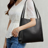 Sac à bandoulière simple de couleur unie