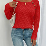 Pull Uni Manches Raglan Boucle Point De Câble