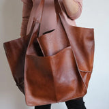 Sacs à main en cuir grande capacité pour femme