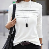 Haut Slim Fit Plissé Manches Longues