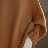 Pull Col Rond Loose Mi-Long