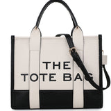 Sac fourre-tout tendance avec coutures bicolores