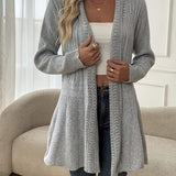 Gilet Pull Veste Mi-Longue