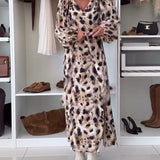 Robe Sexy Col V Imprimée