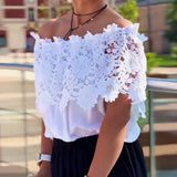 Blouse Dentelle Design Mode