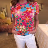 T-Shirt Slim Fit Manches Courtes Imprimé