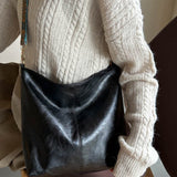 Sac seau vintage à bandoulière de grande capacité