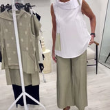 Costume Sans Manches Large Col Tendance
