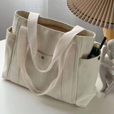 Sac en toile de grande capacité avec doubles poignées