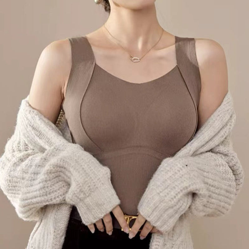 Gilet Thermique Femme avec Soutien-Gorge Intégré