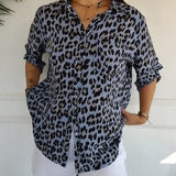 Blouses De Mode À Imprimé Léopard