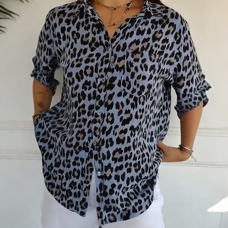 Blouses De Mode À Imprimé Léopard