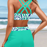 Bikini Imprimé Vacances Boxer