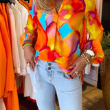 Chemises à manches longues et style décontracté coloré