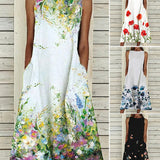 Robe sans manches imprimée