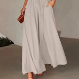 Pantalon Imprimé Pois Long