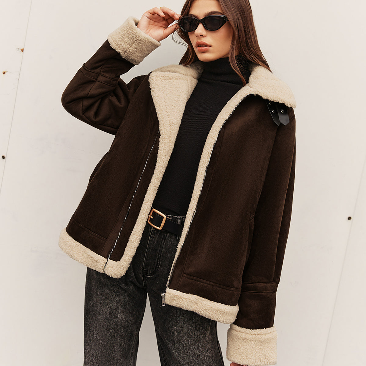 Silvana | Veste vintage marron pour femme