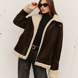 Silvana | Veste vintage marron pour femme