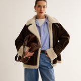 Silvana | Veste vintage marron pour femme