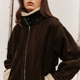 Silvana | Veste vintage marron pour femme