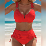 Maillot De Bain Deux Pièces Taille Haute