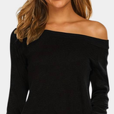 Samiyah | Blouse Décontractée à Manches Longues et Épaules Dénudées pour Femme