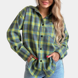 Billie | Chemise à manches longues à carreaux pour femmes