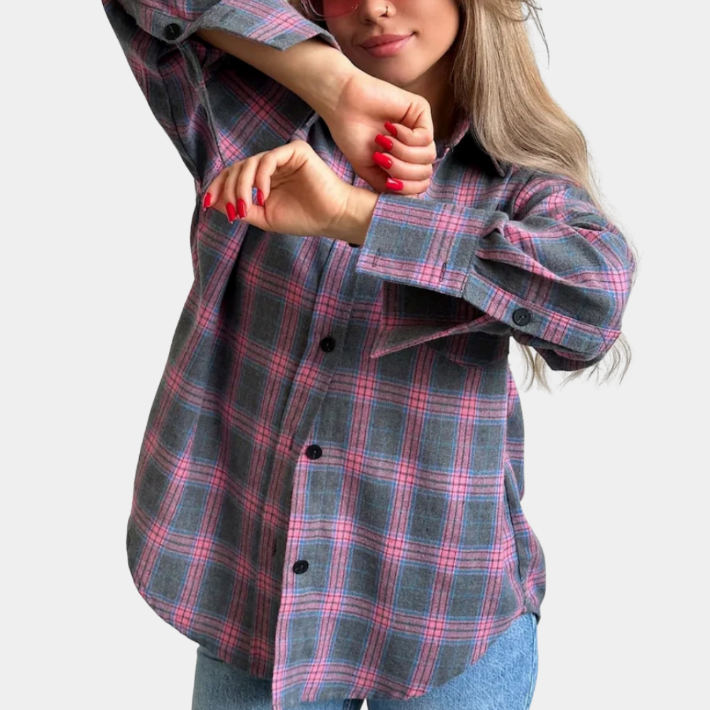 Billie | Chemise à manches longues à carreaux pour femmes