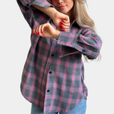 Billie | Chemise à manches longues à carreaux pour femmes