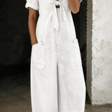 Garance | Combinaison denim col V