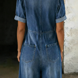 Garance | Combinaison denim col V
