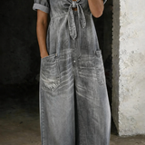 Garance | Combinaison denim col V
