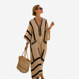 Long Kaftan avec Motif Floral