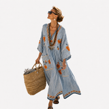 Kaftan Long à Rayures