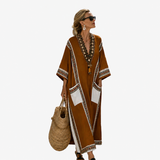 Kaftan Long avec Motif Floral