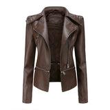 Thalia | Veste motard slim fit pour femme